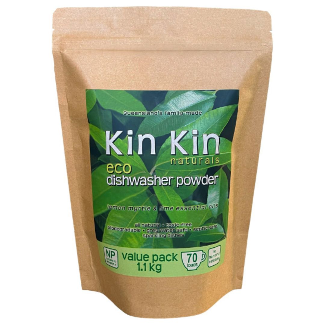 Kin kin dishwasher powder spray free, featured in the Joy Wholefoods online store.