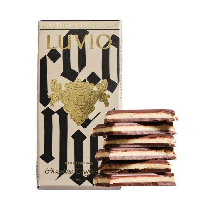 Luvio by loco love block toasted coconut, featured in the Joy Wholefoods online store.