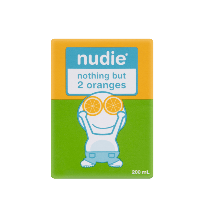 Nudie juice orange poppers 200ml, featured in the Joy Wholefoods online store.