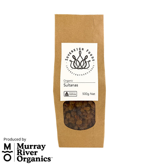 Sovereign foods organic saltanas delivery cold coast, featured in the Joy Wholefoods online store.