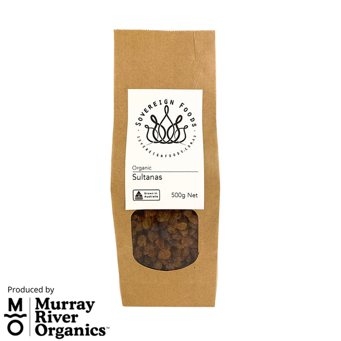 Sovereign foods organic saltanas delivery cold coast, featured in the Joy Wholefoods online store.