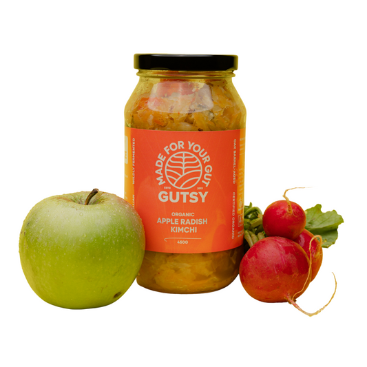 Apple RadishKimchionWhite, from the Joy Wholefoods range.
