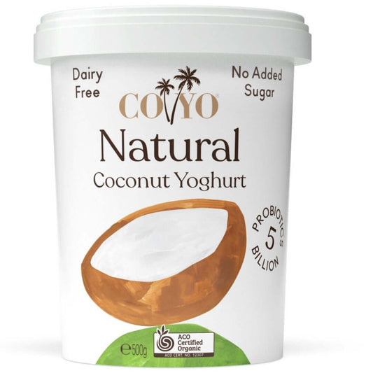 COYO Coconut Yoghurt 500g Natural Brisbane Probiotic, delivered fresh by Joy Wholefoods.