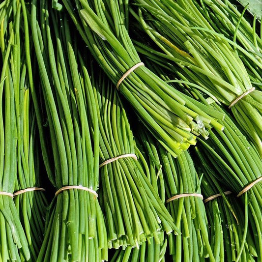 Chives, stocked at Joy Wholefoods, organic and spray free.
