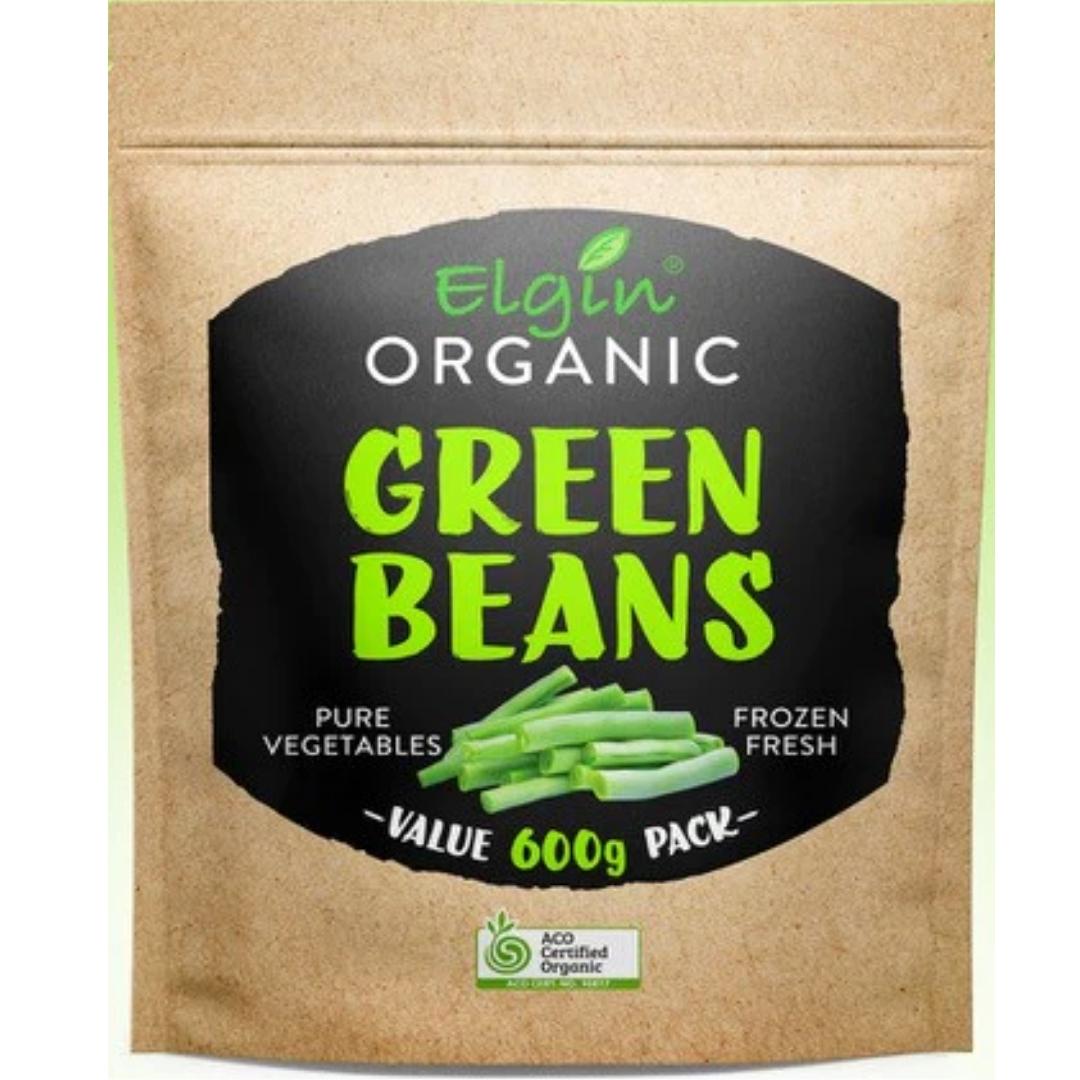 ElginOrganicGreenBeans600gm, stocked at Joy Wholefoods, organic and spray free.
