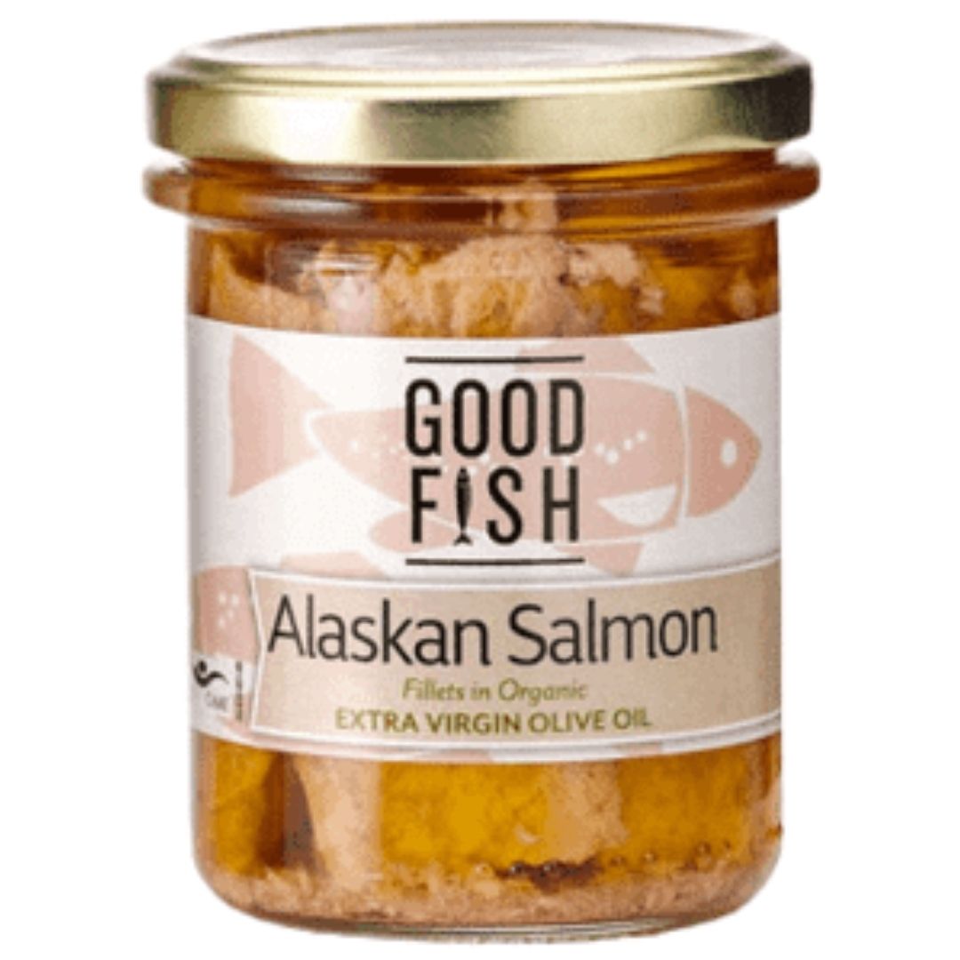 Good Fish Salmon Extra Virgin Olive oil Brisbane, available from Joy Wholefoods.