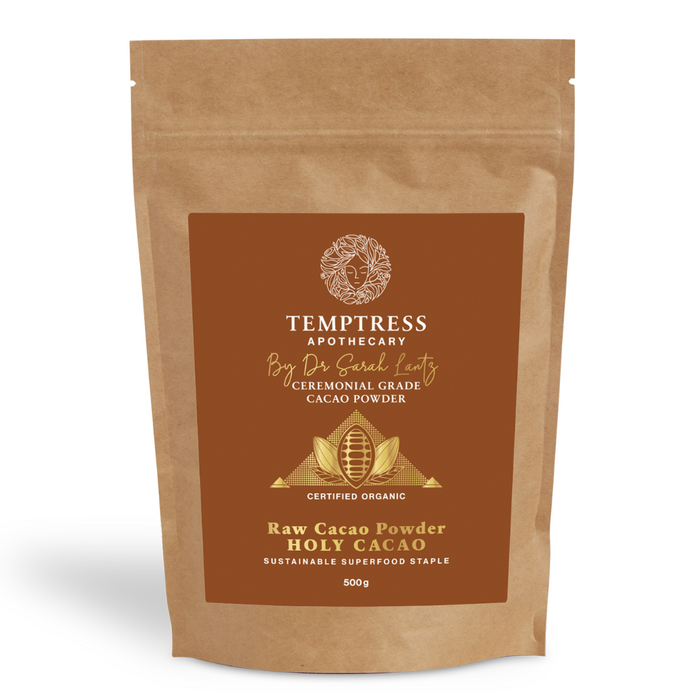 Temptress Apothecary Raw Cocoa Powder Ceremonial Grade Sustainable Brisbane, delivered fresh by Joy Wholefoods.
