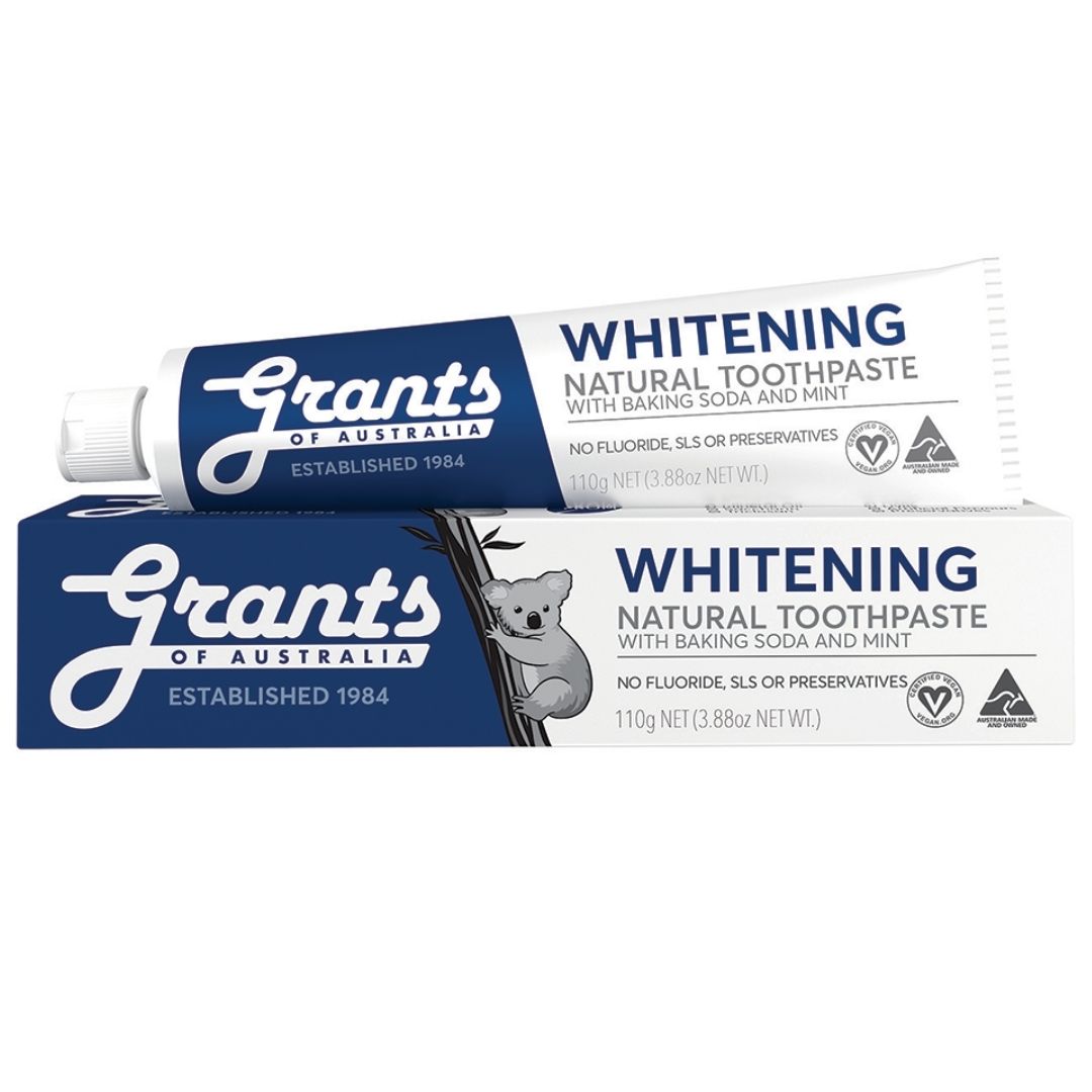 Whitening Peppermint Grants Toothpast Backing Soda Natural Brisbane png, available from Joy Wholefoods.