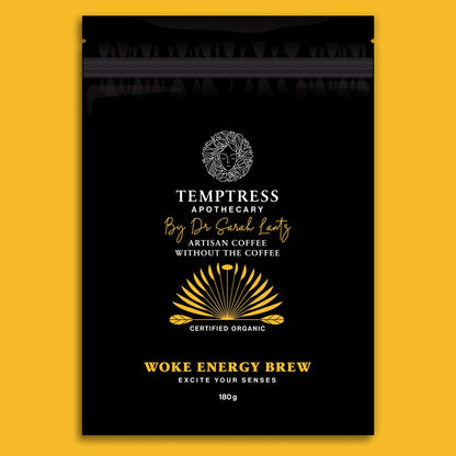 Woke energy brew coffee replacement organic healthy, part of the Joy Wholefoods organic range.