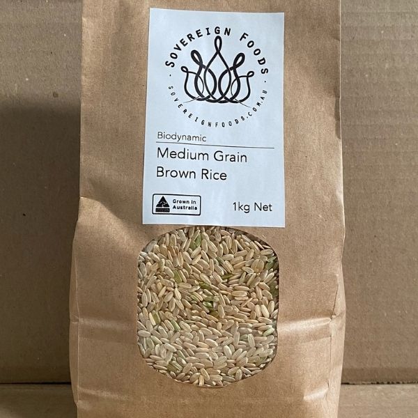 Biodynamic rice organic local sovereignfoods, part of the Joy Wholefoods organic range.