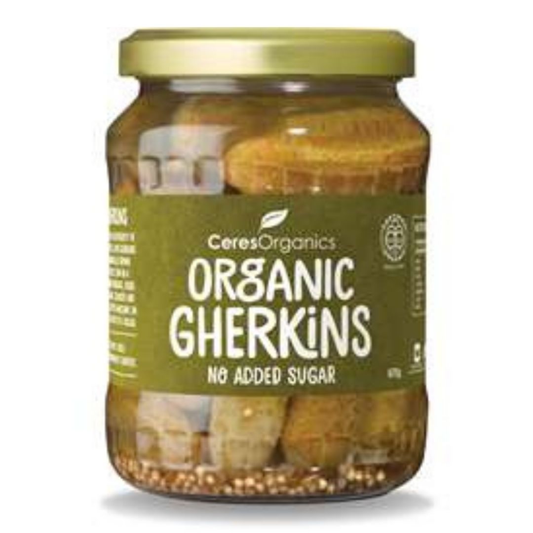 Ceres organic Gherkins Brisbane, part of the Joy Wholefoods organic range.