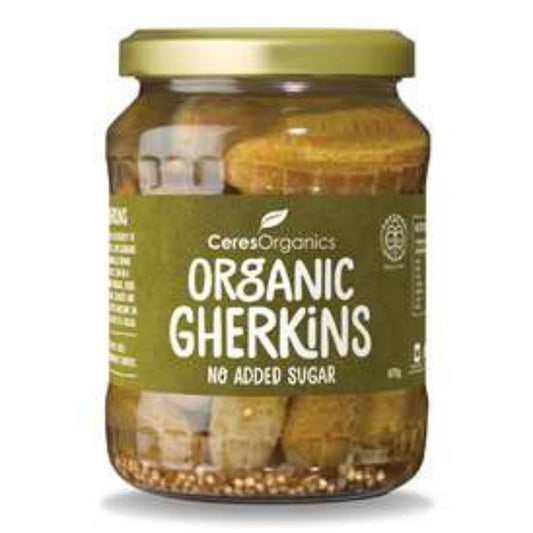 Ceres organic Gherkins Brisbane, part of the Joy Wholefoods organic range.
