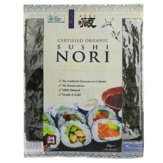 Chefs Choice Organic sushi nori, stocked at Joy Wholefoods, organic and spray free.