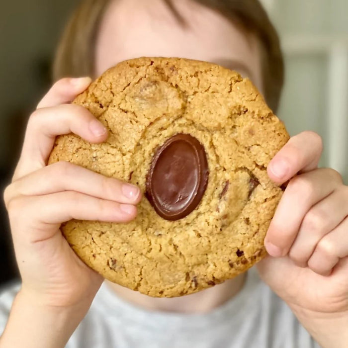 Indie bakehouse giant chocolate chip cookie Brisbane, from the Joy Wholefoods range.
