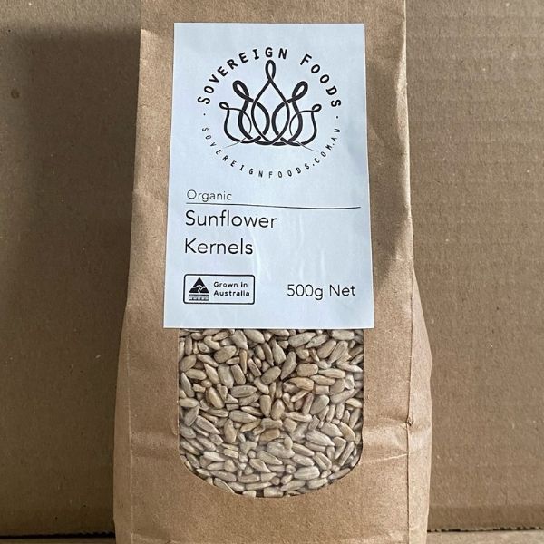 Organic sunflower kernals seeds local sovereignfoods, part of the Joy Wholefoods organic range.