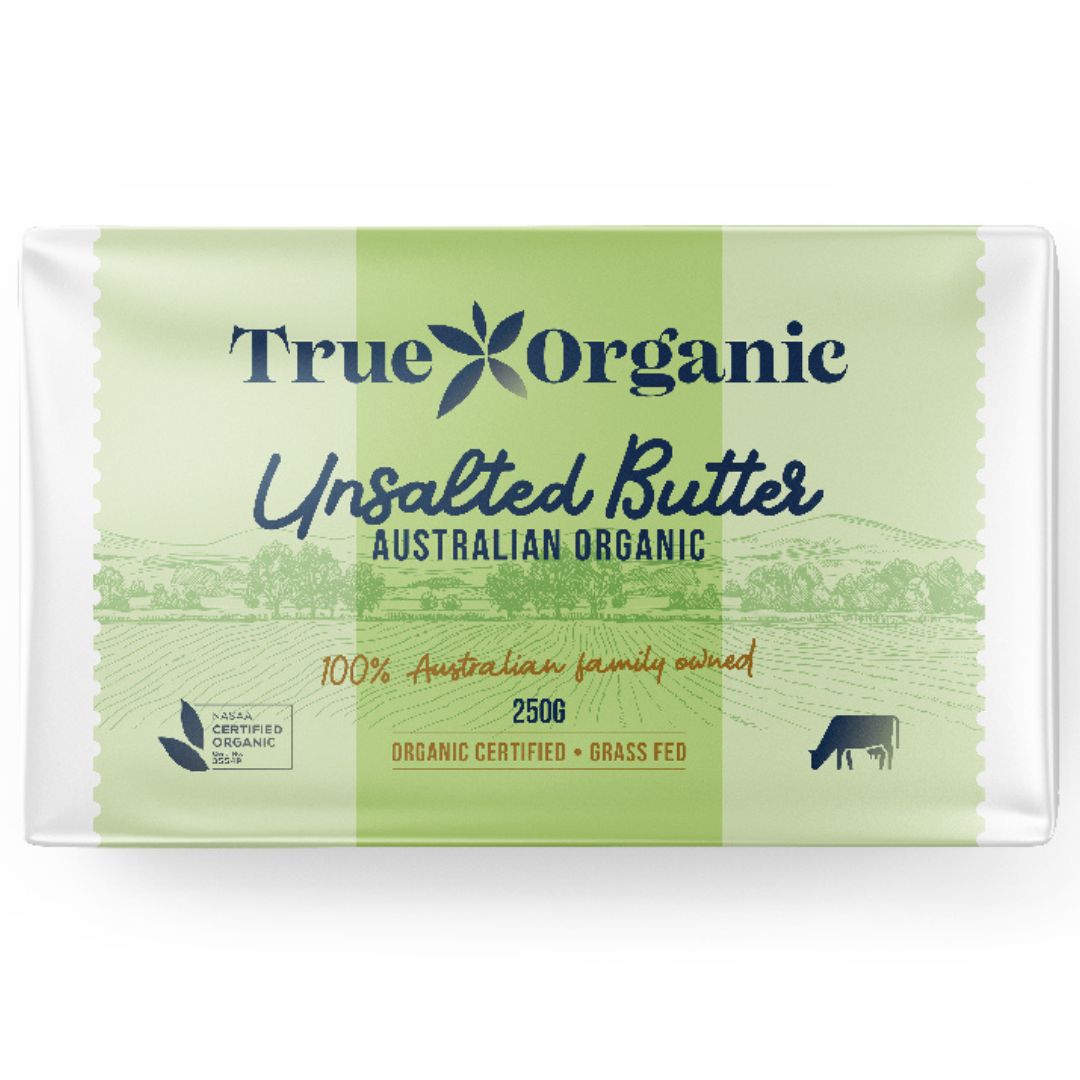 True organic unsalted butter grass fed Brisbane, delivered fresh by Joy Wholefoods.
